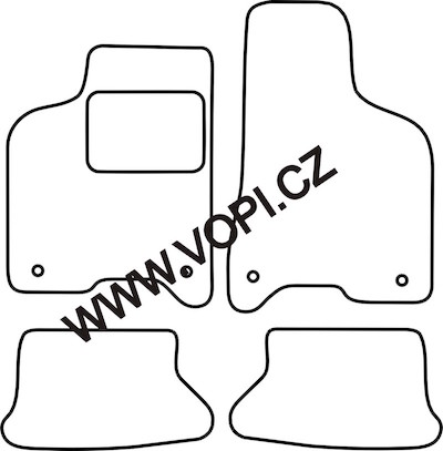 Autokoberce Volkswagen Lupo 1998 - 2005 Royalfit (4922)